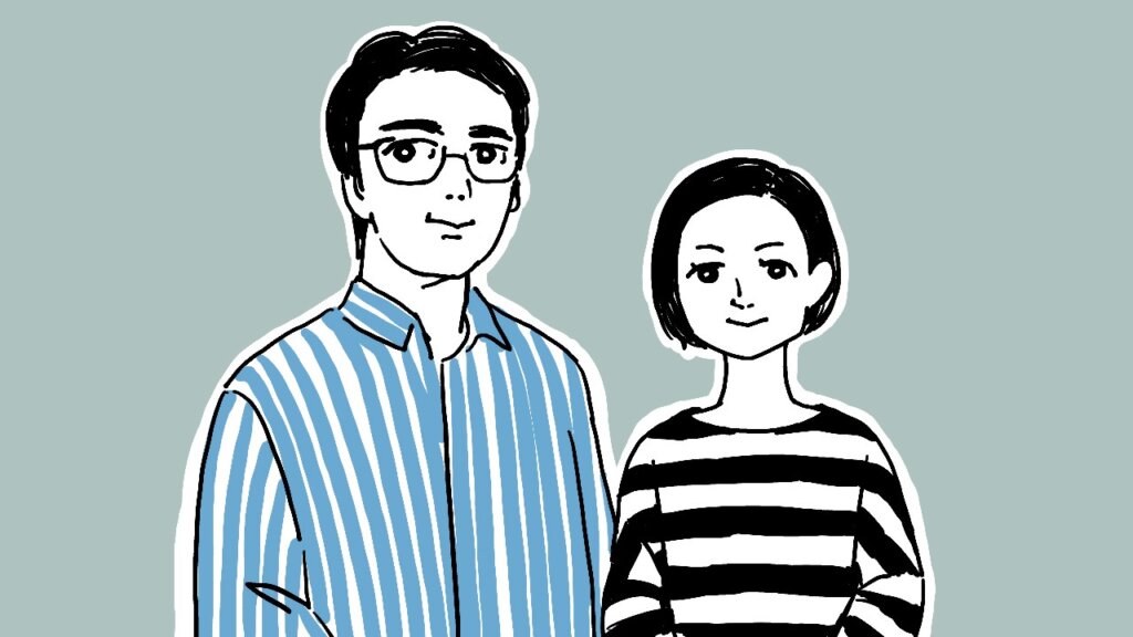 二人のイラスト