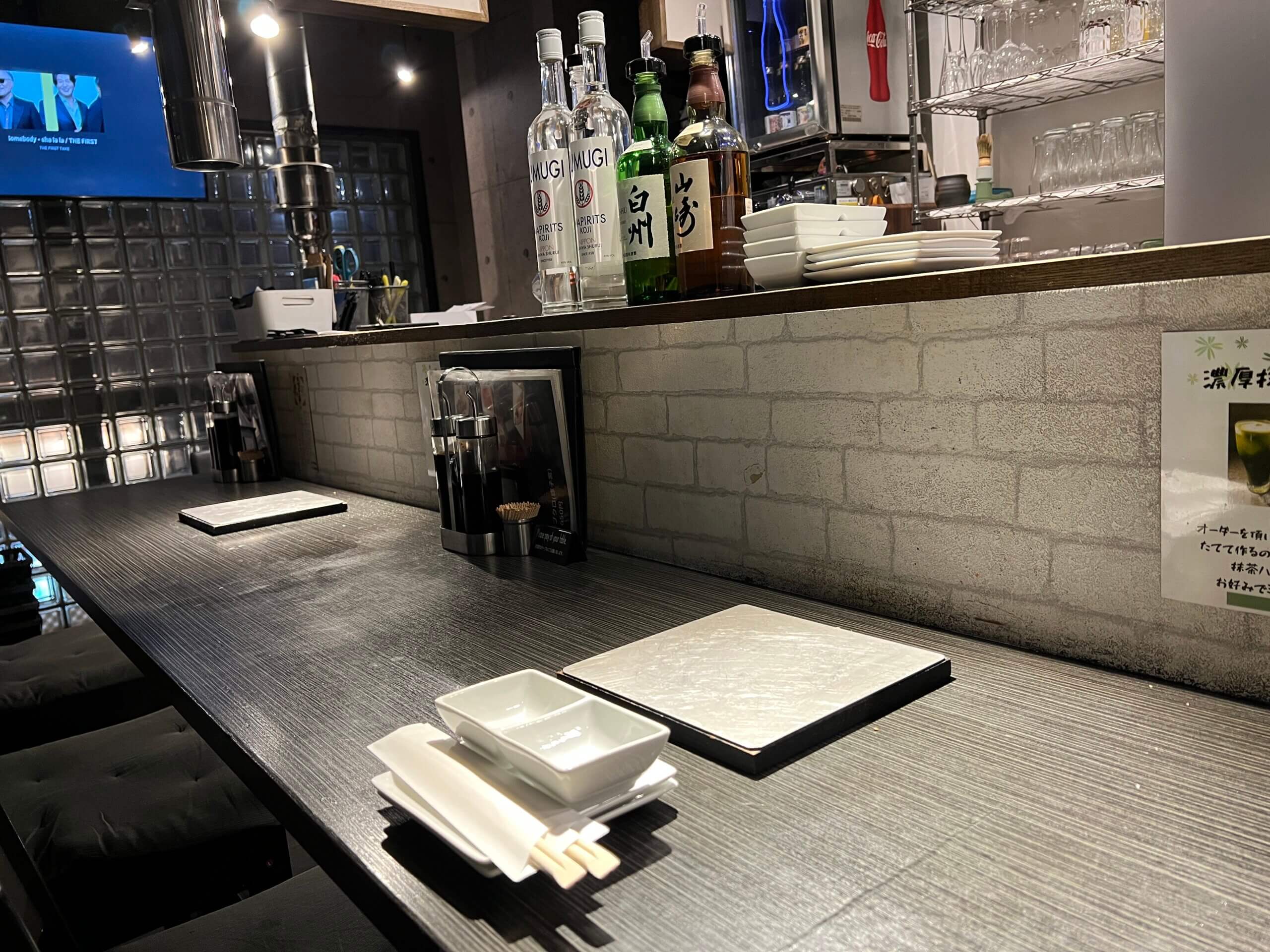 清潔感のあるカウンター