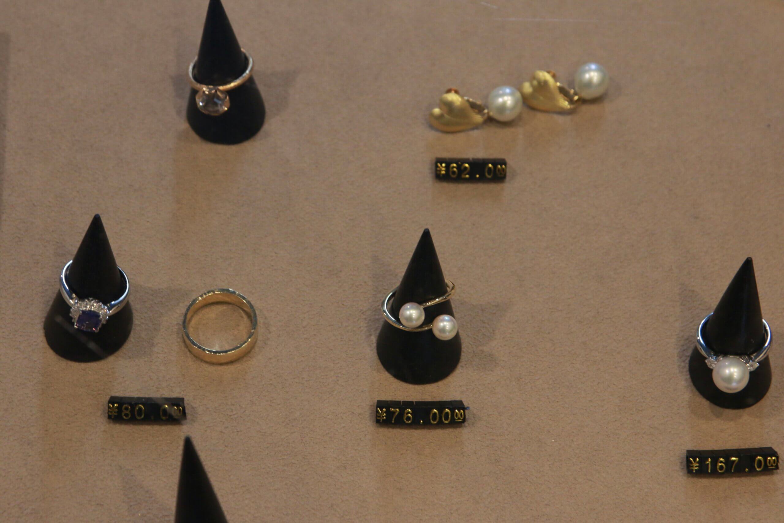 清澄白河のジュエリーショップ:販売しているジュエリー