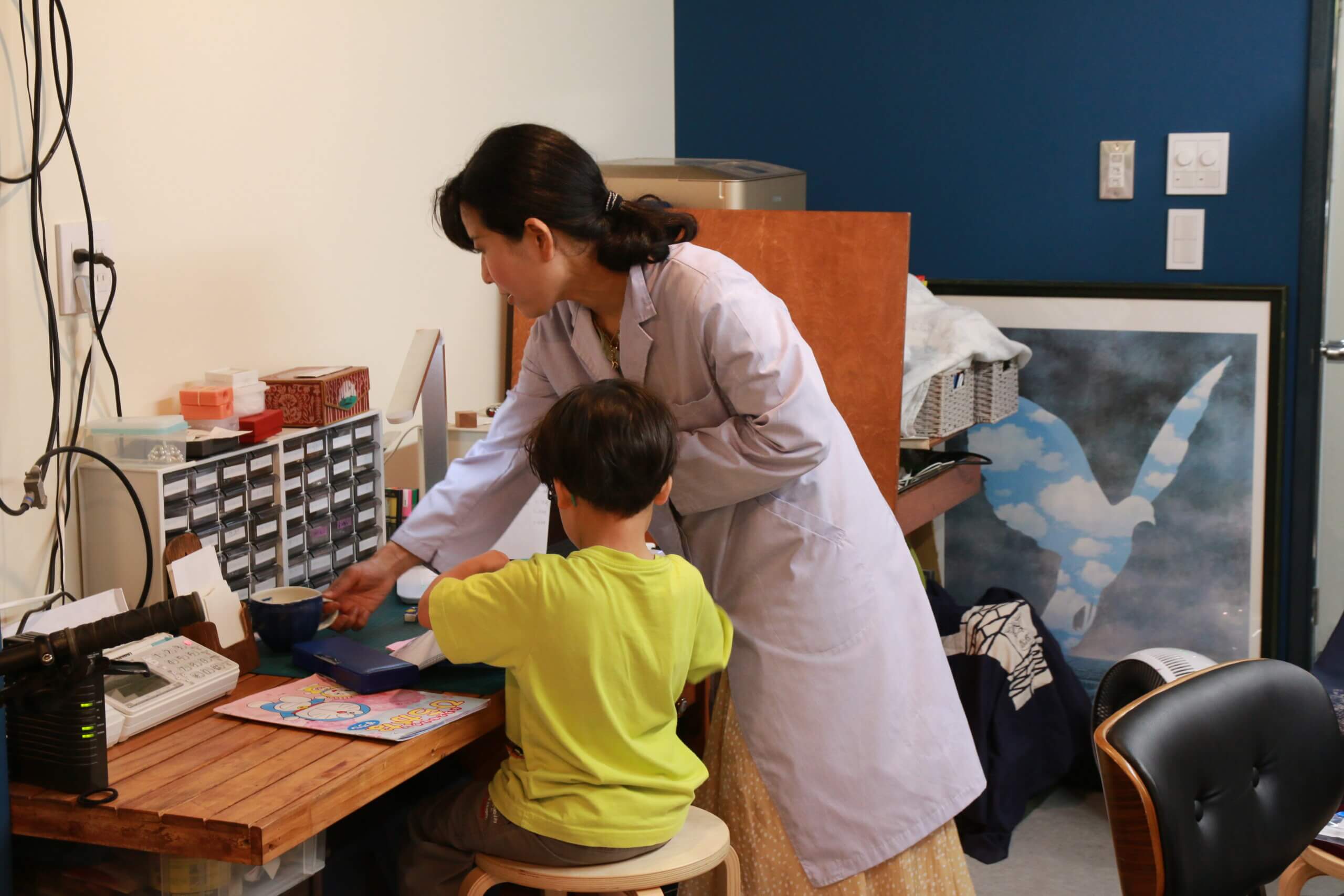 清澄白河のジュエリーショップ:オーナーの奥様とお子さん