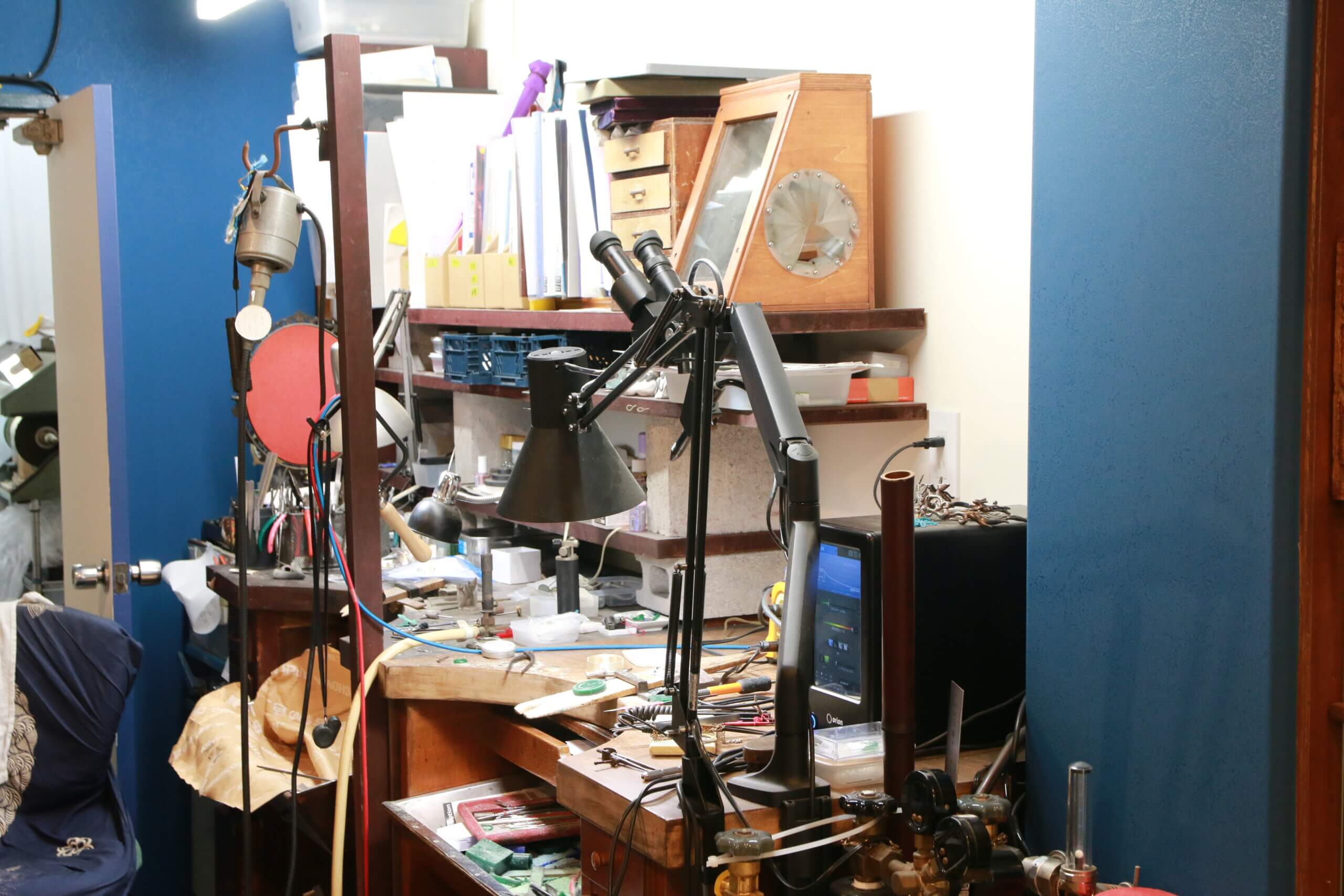 清澄白河、森下のジュエリーショップ:工房の様子