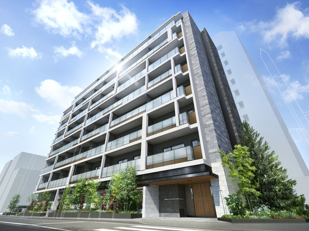 新築マンション探訪:ザ・パークワンズ深川門前仲町の外観パース