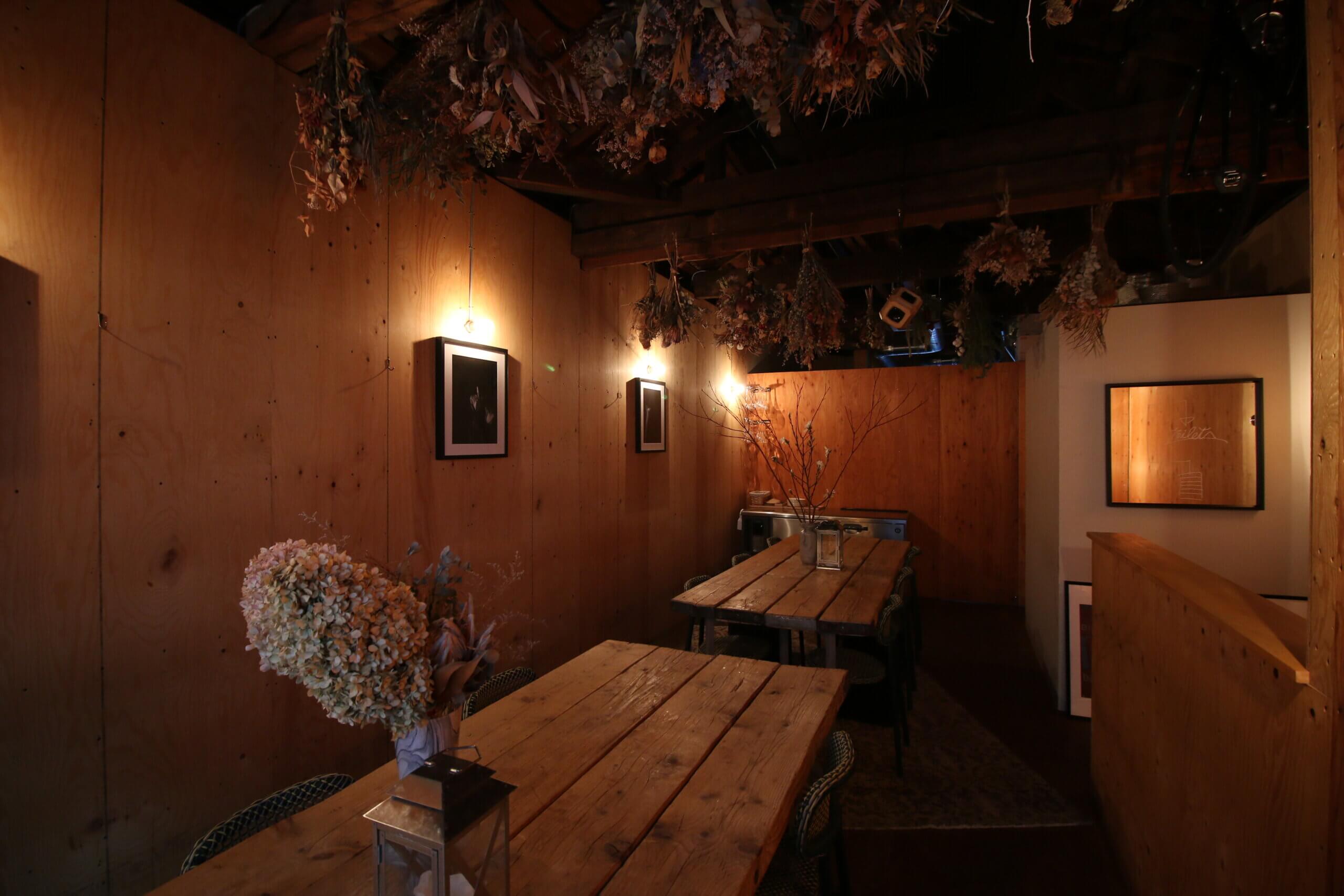 イタリアンレストラン:リノベされた店内