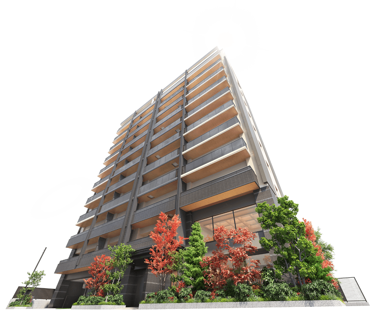 新築マンション探訪: ザ・パークハウス富岡門前仲町の外観パース