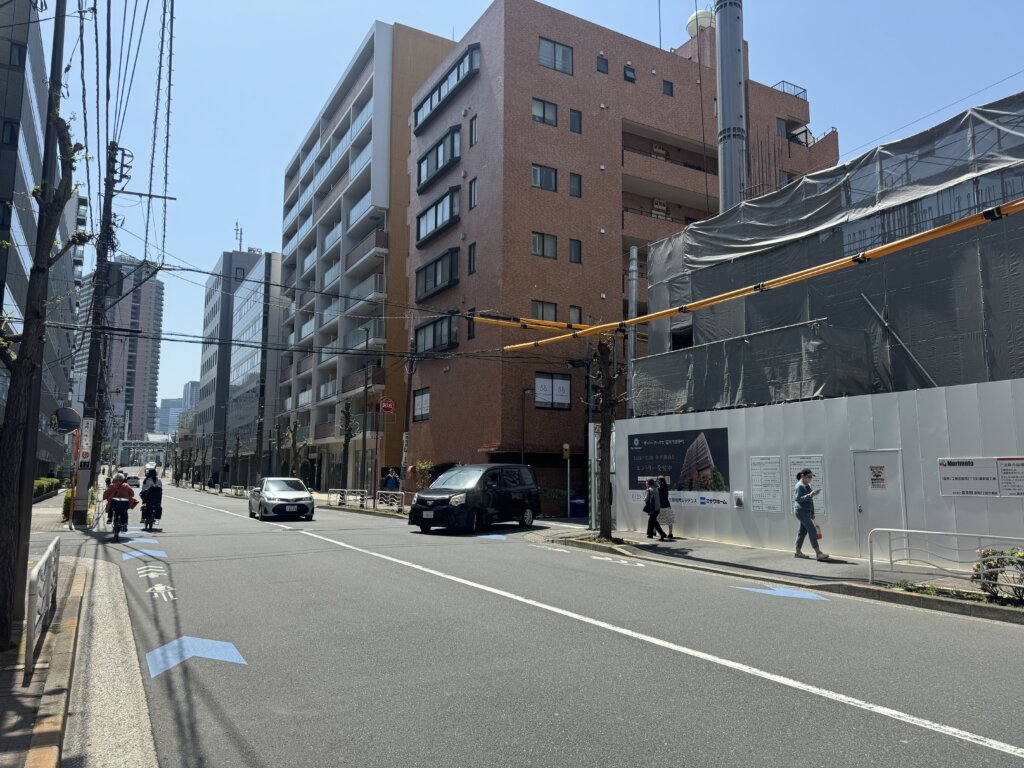 新築マンション探訪: ザ・パークハウス富岡門前仲町の工事中現場