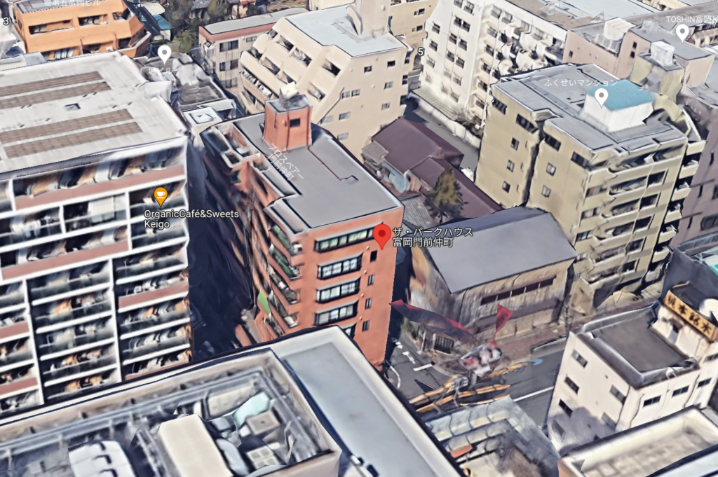 新築マンション探訪: ザ・パークハウス富岡門前仲町の空中写真